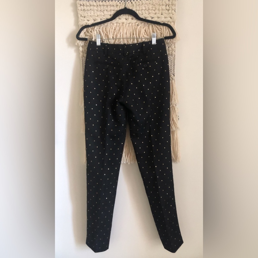 Zadig & Voltaire Womens Prune Jaco Pants Star Print Straight Leg Trousers 34 XS - Picture 4 of 7